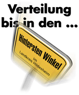 Abbildung: Verteilung bis in den -Hintersten Winkel- im Landkreis Hildesheim